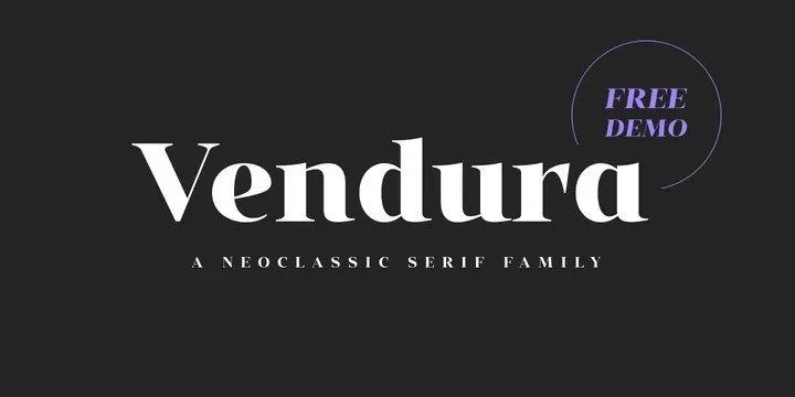 Vendura Sans Serif Font Demo