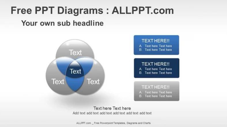 Venn Diagrams Relationship PPT Diagrams