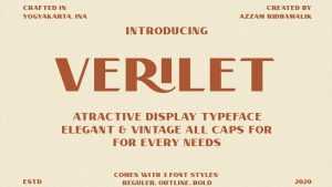 Verilet Font › Fontesk