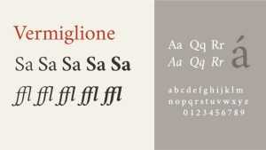 Vermiglione Font Family › Fontesk