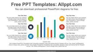 Vertical Bar Chart PowerPoint Diagram