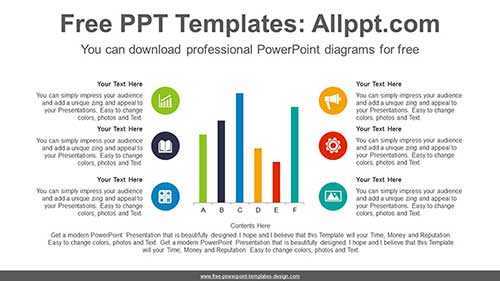 Vertical Bar Chart PowerPoint Diagram