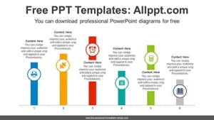 Vertical Column Chart PowerPoint Diagram
