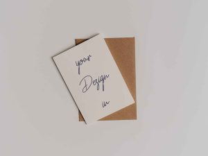 Vertical Postcard Mockup