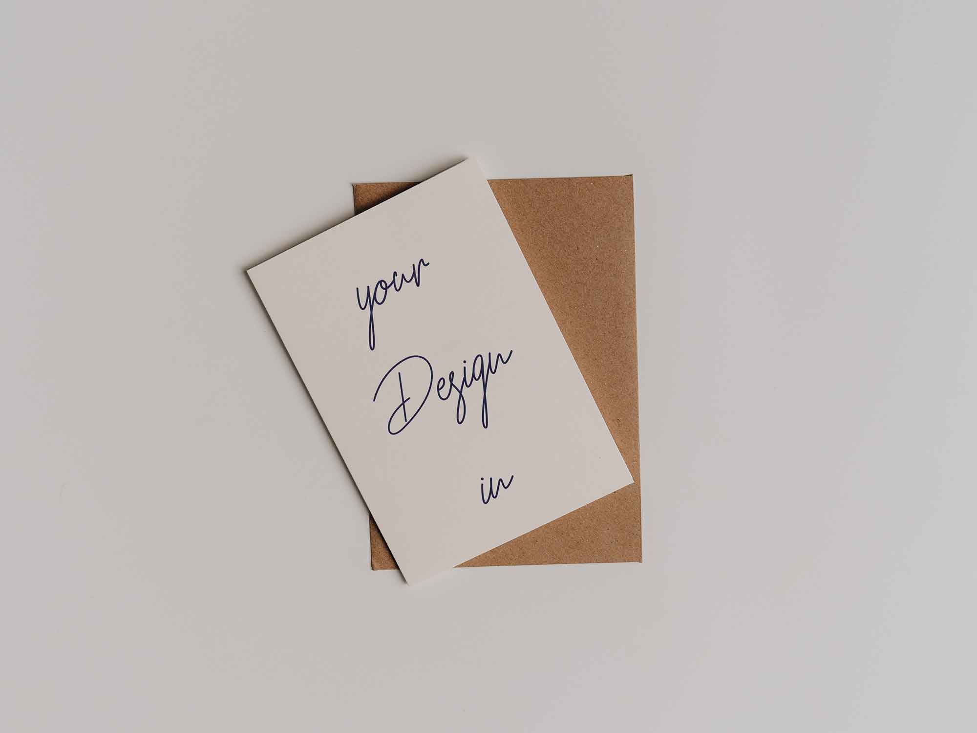 Vertical Postcard Mockup