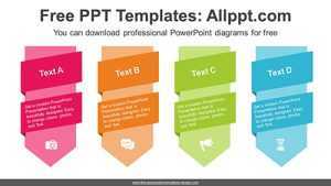 Vertical Ribbon Banner PPT Diagram