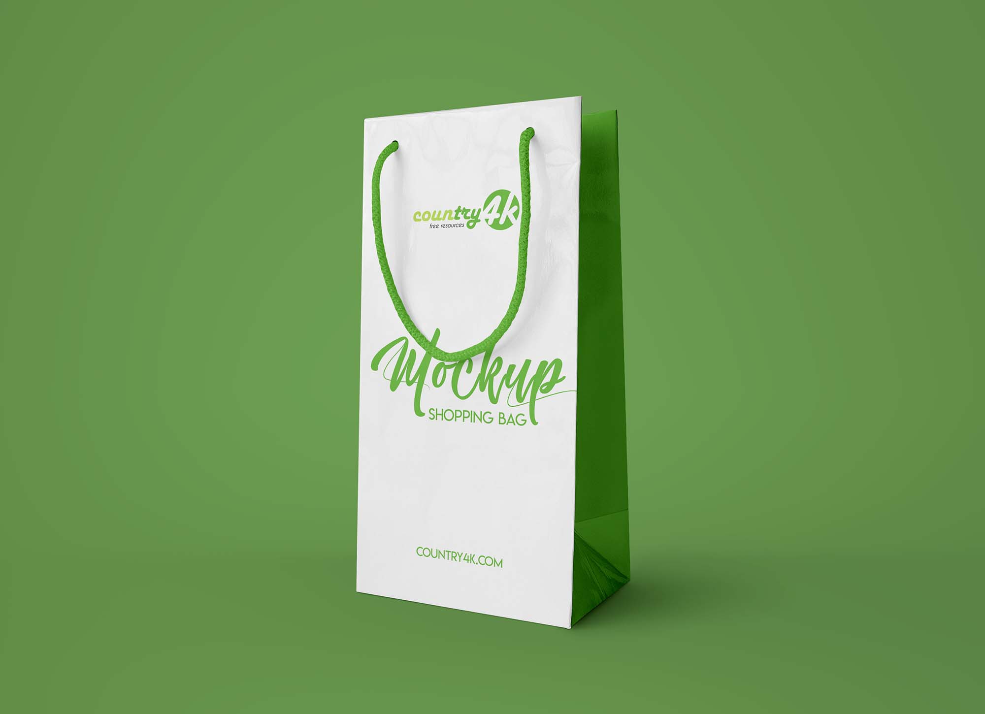 Vertical Shopping Bag Mockup (PSD)