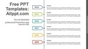 Vertical Tag point PowerPoint Diagram
