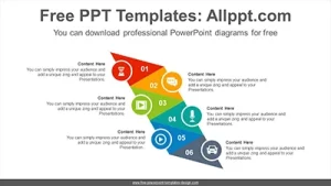 Vertical triangle list PowerPoint Diagram Template