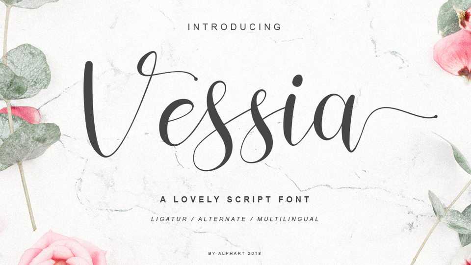 Vessia Script Font › Fontesk
