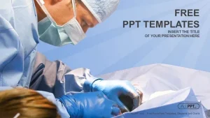 Veterinarian surgery in operation room PowerPoint Templates