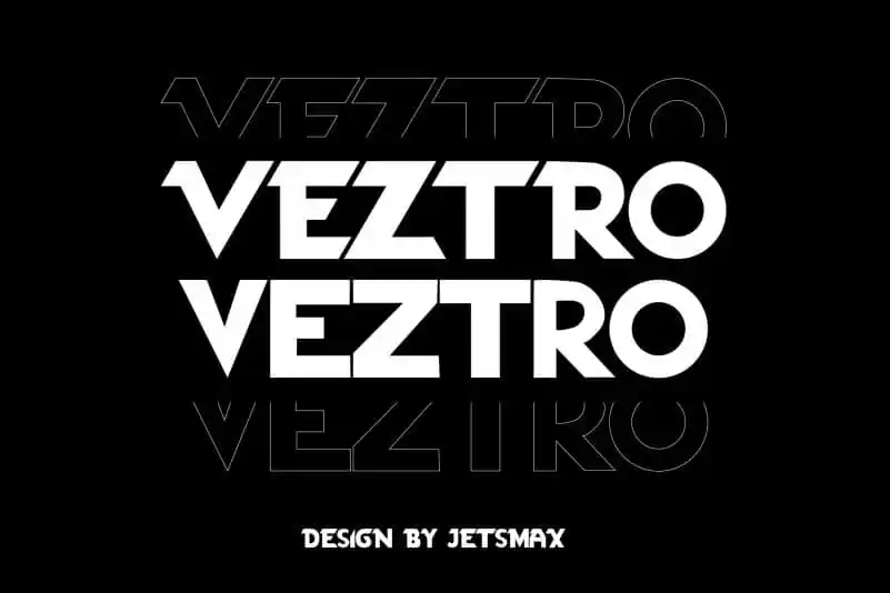 Veztro Display Font