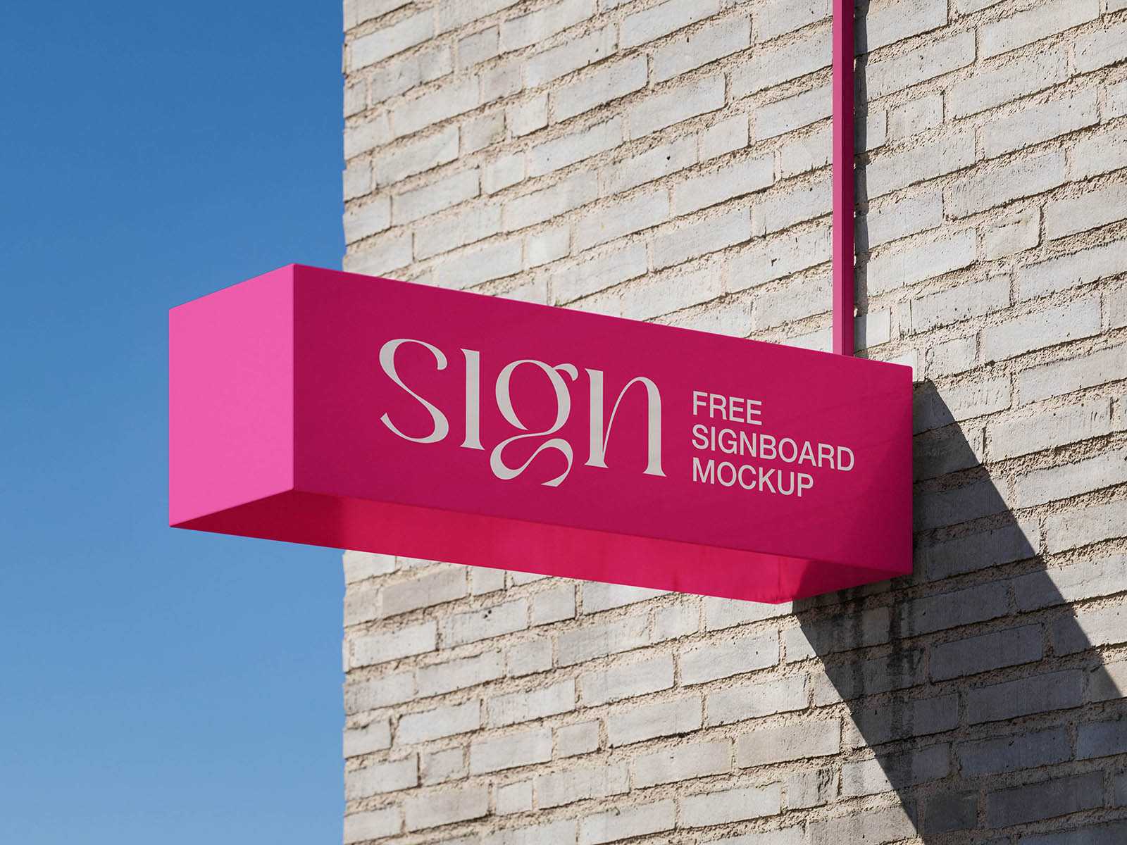 Vibrant signboard mockup - Instant Download