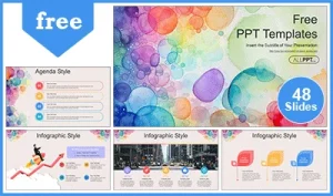Vibrant Watercolor PowerPoint Templates