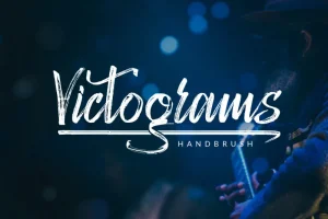 Victograms Handbrush Font