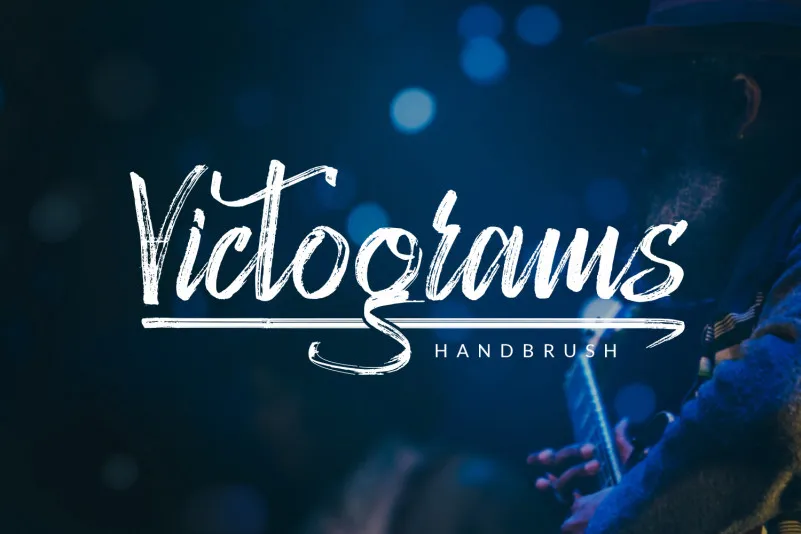 Victograms Handbrush Font