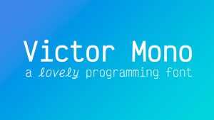 Victor Mono Font Family › Fontesk