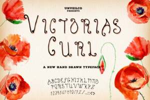 Victoria's Curl Typeface