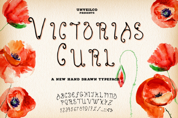 Victoria's Curl Typeface