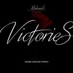 Victories Signature Font