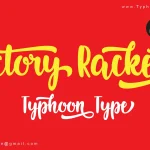 Victory Racket Script Font