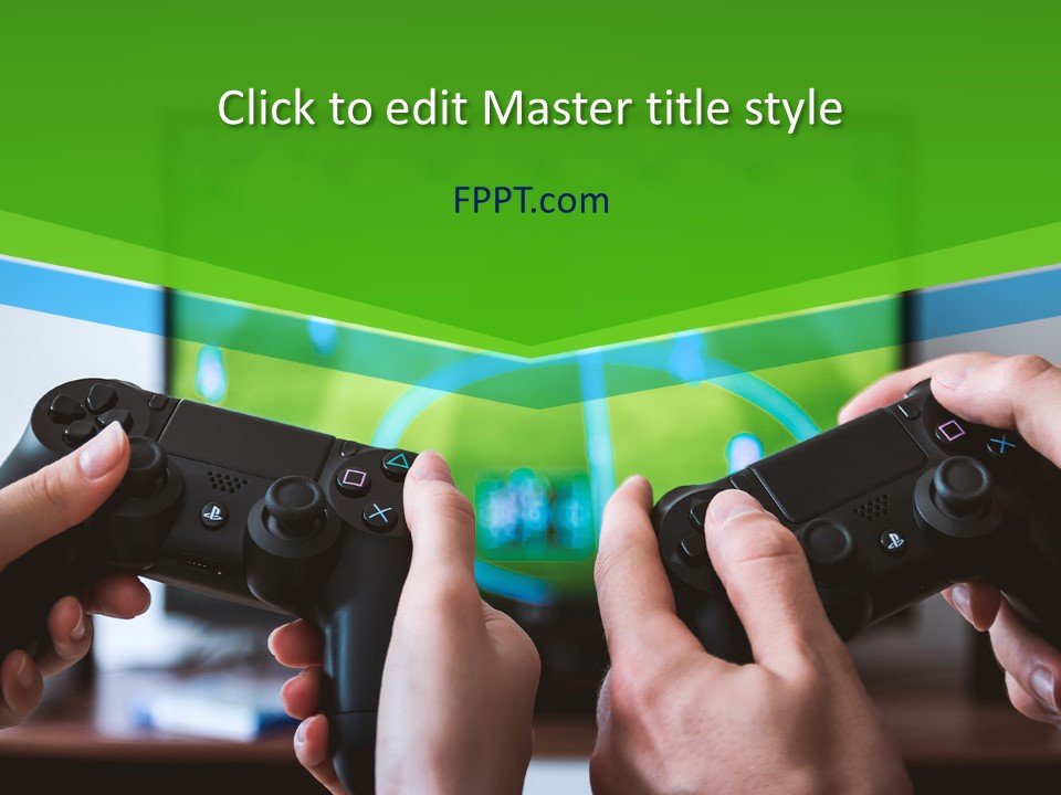 Video Game Players PowerPoint Template