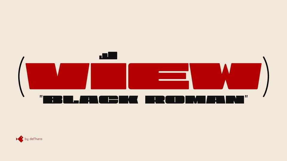 View Black Roman Font › Fontesk