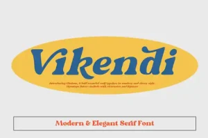 Vikendi Serif Font