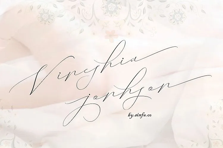 Vineshia Jonhson Handwritten Font