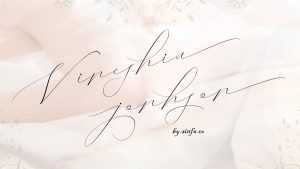 Vineshia Jonhson Script Font › Fontesk