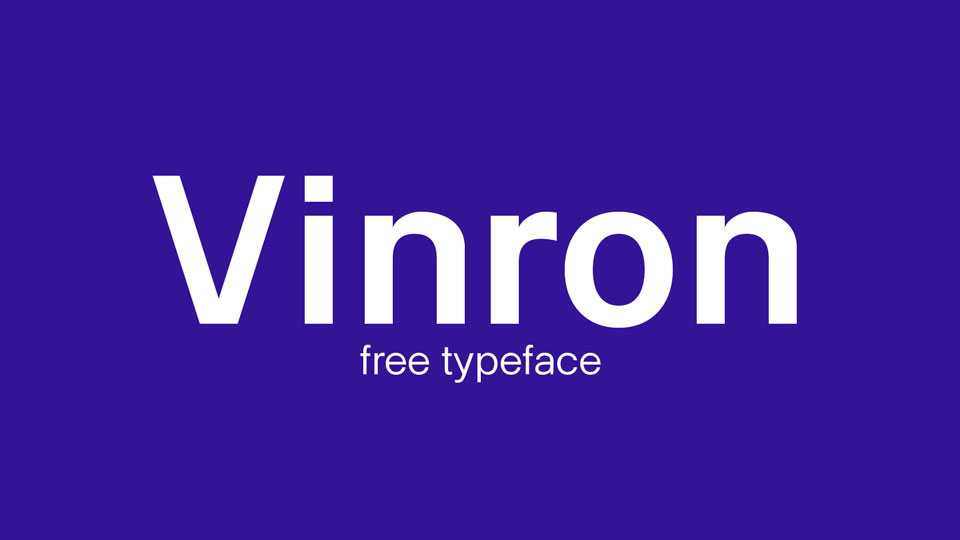 Vinron Typeface › Fontesk
