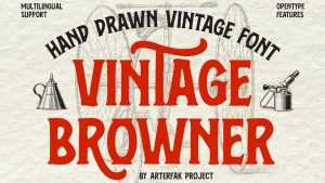 Vintage Browner Font › Fontesk