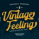 Vintage Feeling Font - Fonte Grátis Vintage Feeling Font