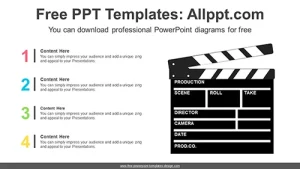 Vintage Film Slate PowerPoint Diagram