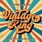 Vintage King Script Font