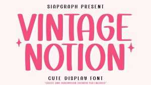 Vintage Notion Font › Fontesk