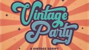Vintage Party Font › Fontesk