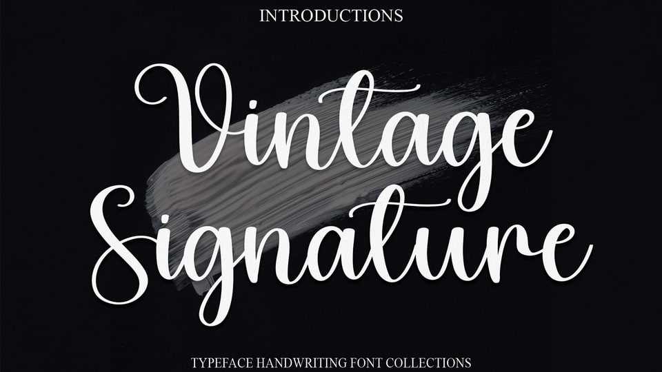 Vintage Signature Font › Fontesk