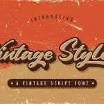 Vintage Style Script Font - Fonte Grátis Vintage Style Script Font