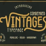 Vintages Typeface - Fonte Grátis Vintages Typeface