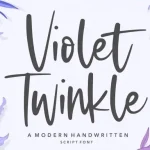 Violet Twinkle Script Font