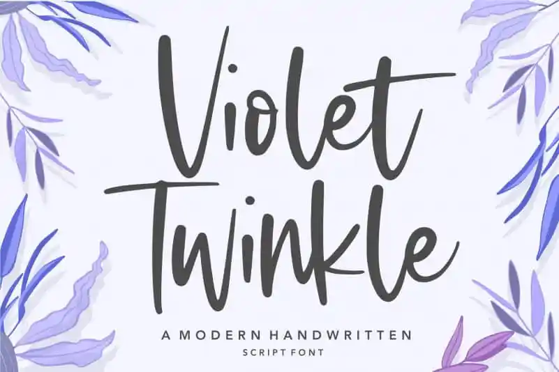 Violet Twinkle Script Font