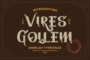 Vires Gollem Display Font