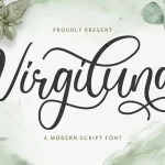 Virgiluna Calligraphy Font