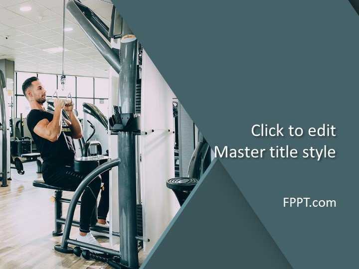 Virtual fitness Fitness Classes PowerPoint Template