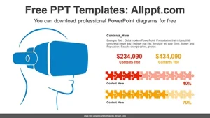 Virtual Reality Puzzle Chart PowerPoint Diagram