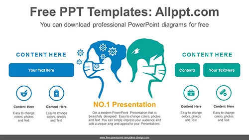 Viruses Comparison PowerPoint Diagram