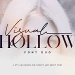 Visual Hollow Font Duo