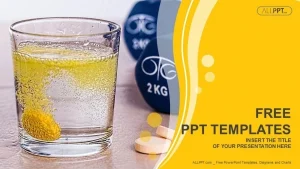 Vitamins pills soluble in water-Medical PowerPoint Templates