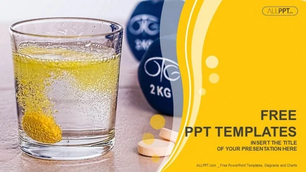 Vitamins pills soluble in water-Medical PowerPoint Templates